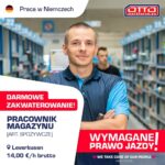 Niemcy praca na magazynie bez znajomości języka od zaraz komisjoner art. spożywczych, Leverkusen k. Kolonii
